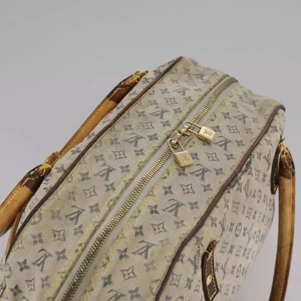 LOUIS VUITTON Monogram mini Marie Hand Bag Blue M92003 LV Auth bs20671